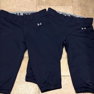 Under Armour Kids Navy Athletic Softball Pants